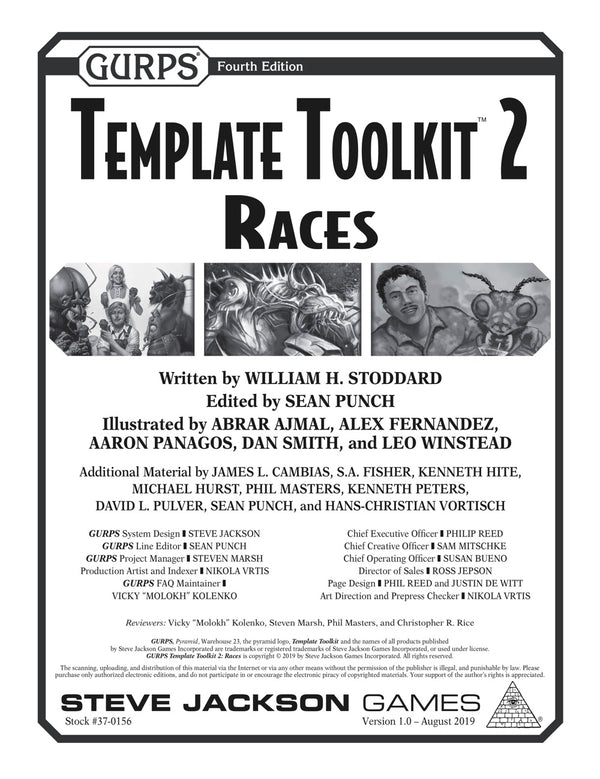 GURPS Template Toolkit 2: Races
