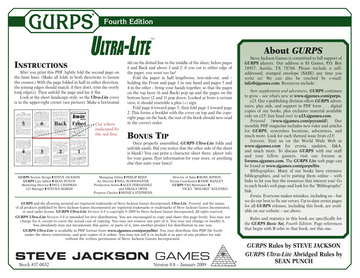 GURPS Ultra-Lite