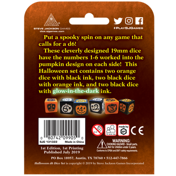 Halloween d6 Dice Set - 0