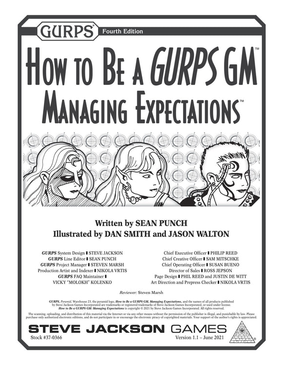 How to Be a GURPS GM: Managing Expectations