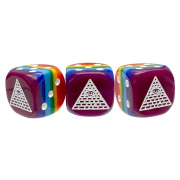 Illuminati Rainbow d6 Dice