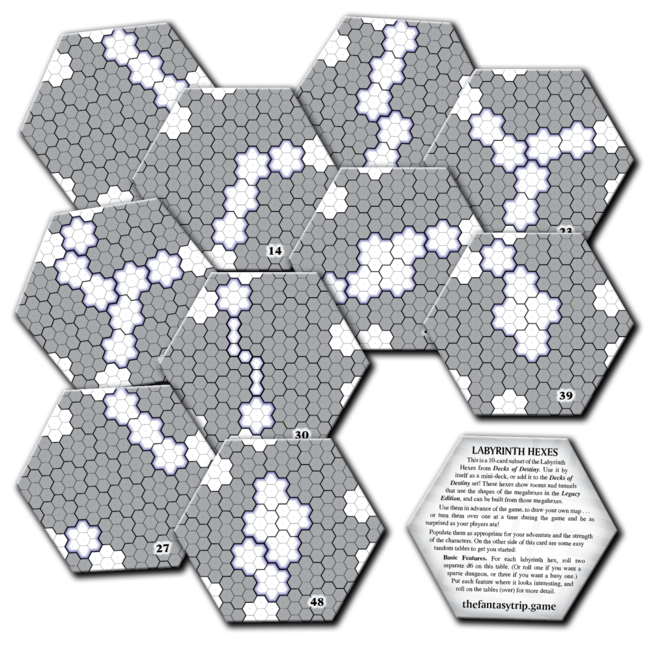 The Fantasy Trip Labyrinth Hexes - 0