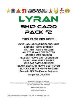 Federation Commander: Lyran Ship Card Pack #2