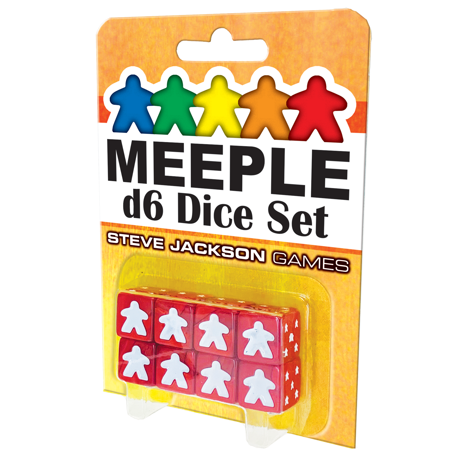 Buy red Meeple d6 Dice Set