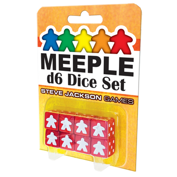 Buy red Meeple d6 Dice Set