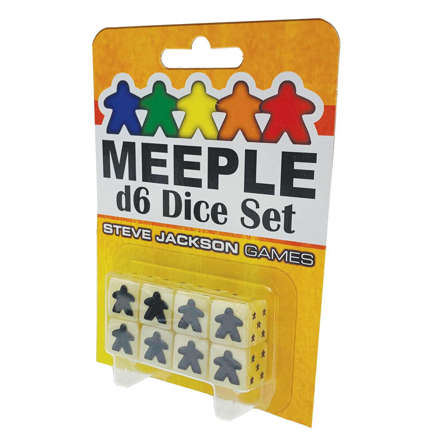 Buy white Meeple d6 Dice Set