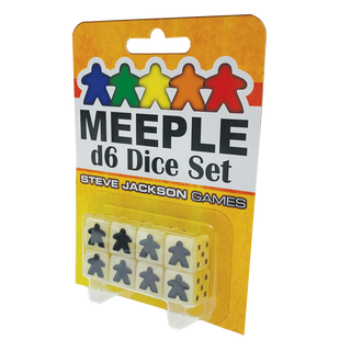 Buy white Meeple d6 Dice Set