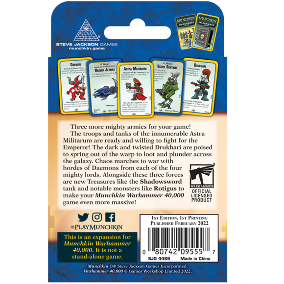 Munchkin Warhammer 40,000: Rank and Vile