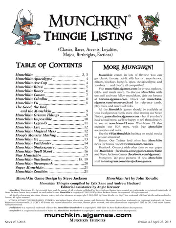 Munchkin Thingies