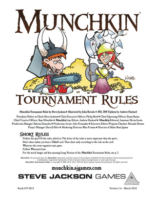 Munchkin Tournament Rules