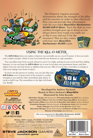 Munchkin Warhammer 40,000 Kill-O-Meter - 0