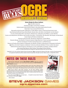 Ogre Designer's Edition Quick Start Rules