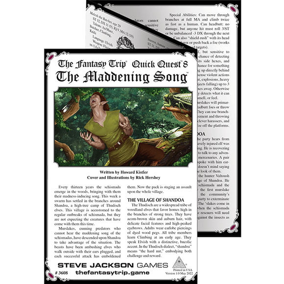 Quick Quest 8: The Maddening Song