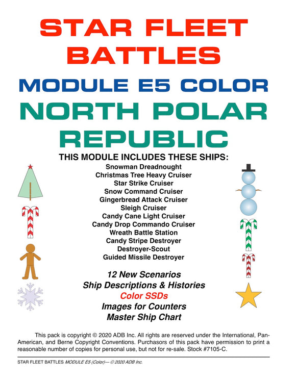 Star Fleet Battles: Module E5 – North Polar Republic (Color)