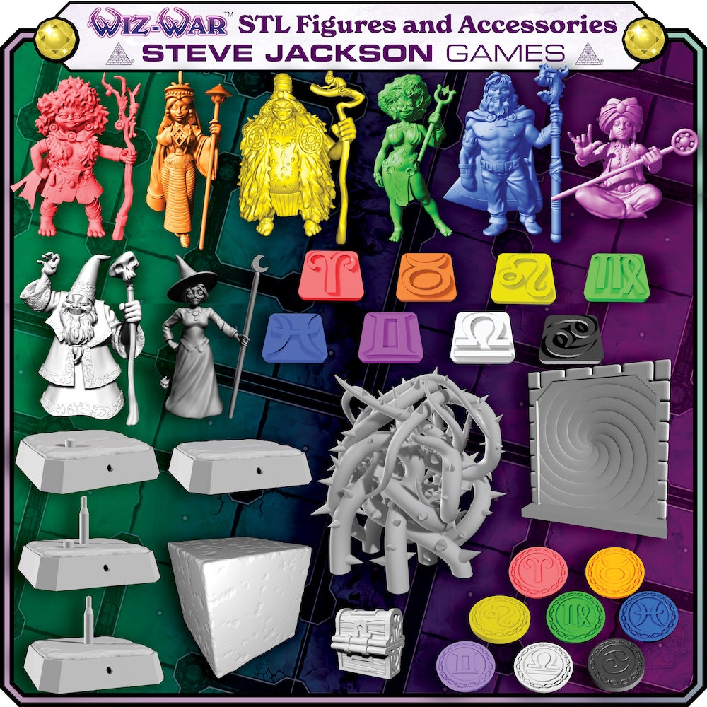 Wiz-War STL Figures & Accessories