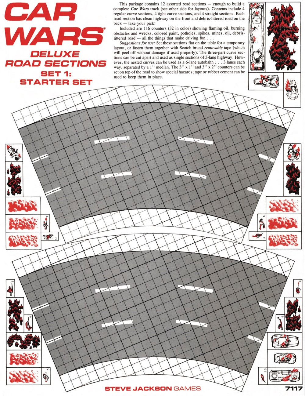 Car Wars Deluxe Road Sections Set 1: Starter Set