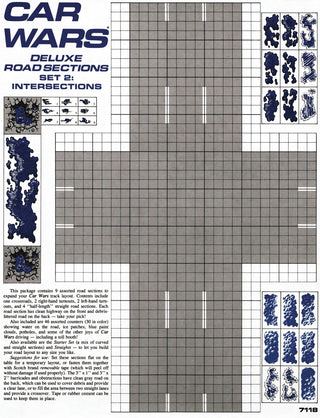 Car Wars Deluxe Road Sections Set 2: Intersections
