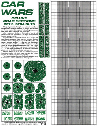 Car Wars Deluxe Road Sections Set 3: Straights