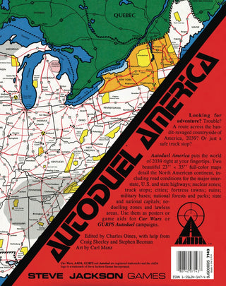 Autoduel America Map