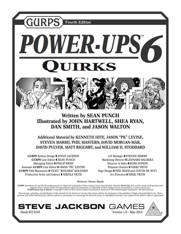 GURPS Power-Ups 6: Quirks