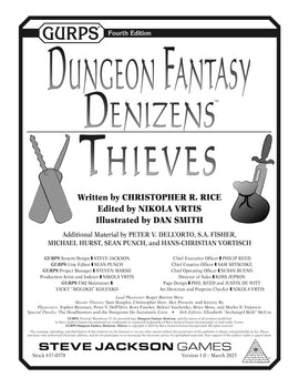 GURPS Dungeon Fantasy Denizens: Thieves