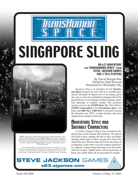 Transhuman Space: Singapore Sling