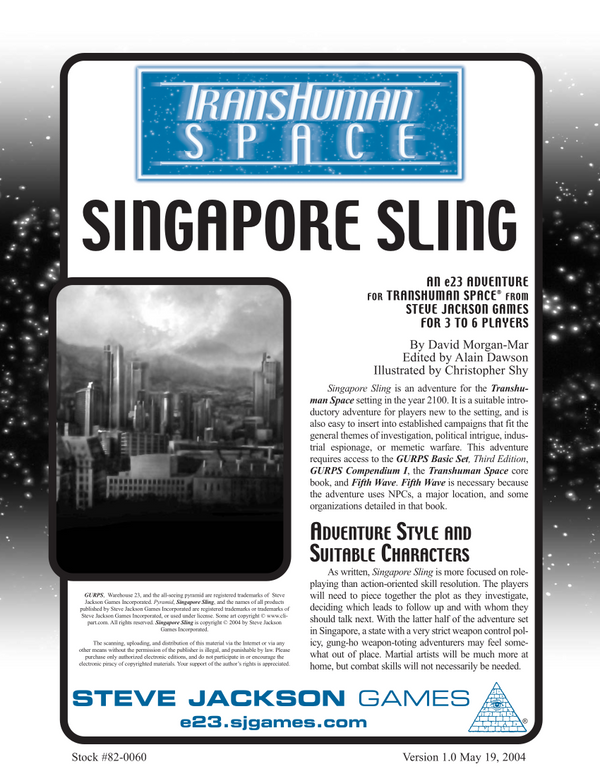 Transhuman Space: Singapore Sling