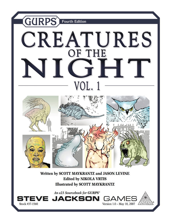 GURPS Creatures of the Night, Vol. 1