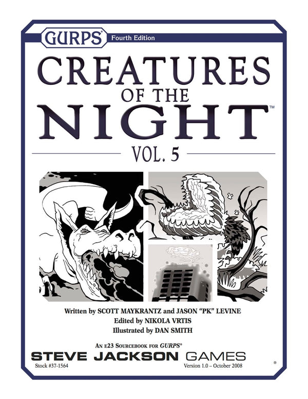 GURPS Creatures of the Night, Vol. 5