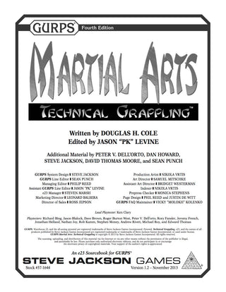 GURPS Martial Arts: Technical Grappling