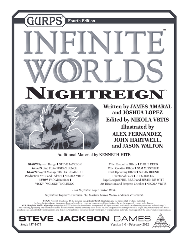 GURPS Infinite Worlds: Nightreign