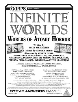 GURPS Infinite Worlds: Worlds of Atomic Horror