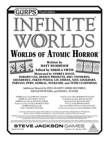 GURPS Infinite Worlds: Worlds of Atomic Horror