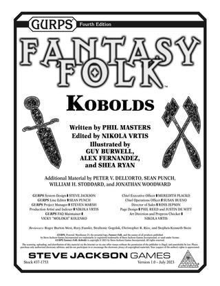 GURPS Fantasy Folk: Kobolds