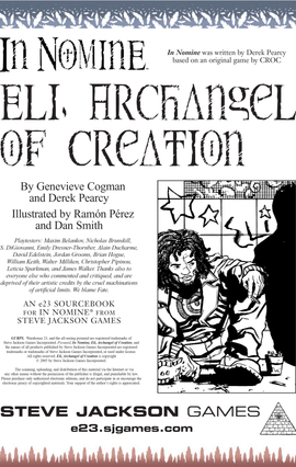 In Nomine Superiors: Eli