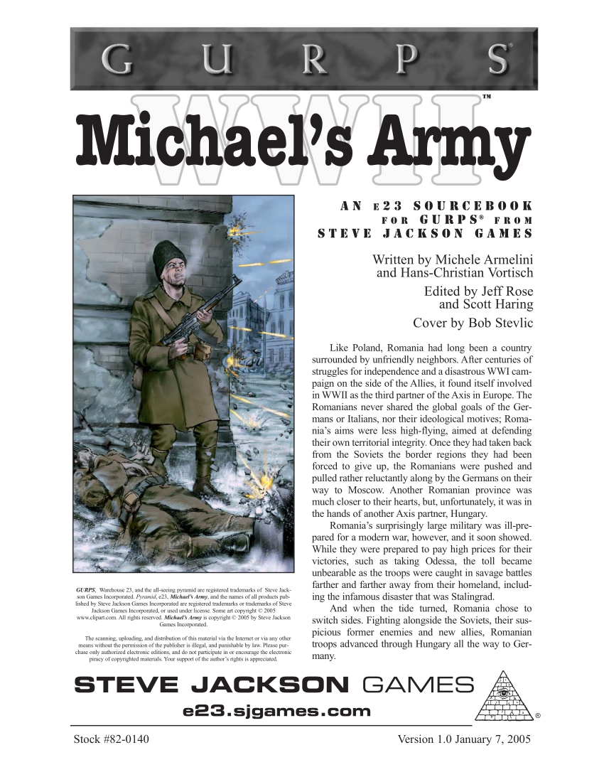 GURPS WWII: Michael's Army
