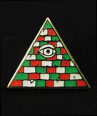 Buy red-green-white Illuminati Pin