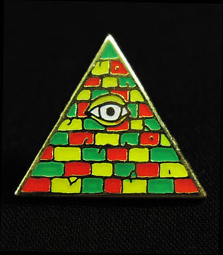Buy red-green-yellow Illuminati Pin