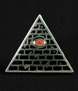 Buy black-w-red-eye-and-silver Illuminati Pin