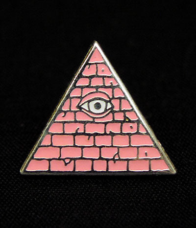 Buy pink-w-silver-metal Illuminati Pin