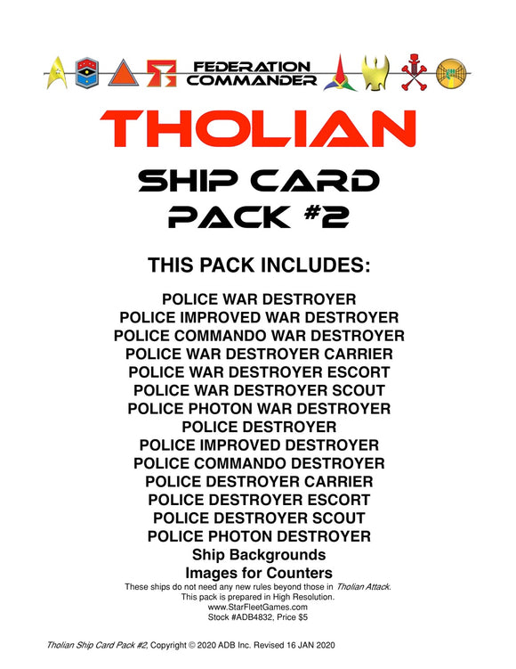 Federation Commander: Tholian Ship Card Pack #2