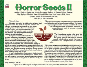 Seeds: Horror II