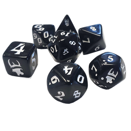 Buy black-white Munchkin Polyhedral Dice Set