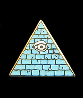 Buy light-blue Illuminati Pin