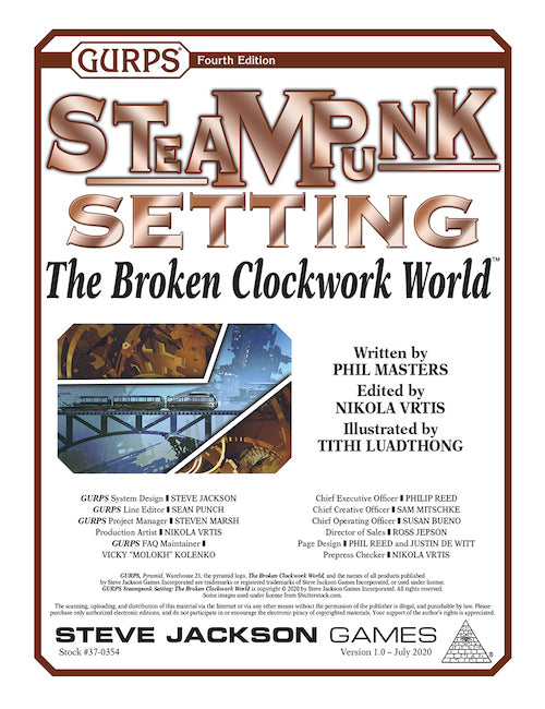 GURPS Steampunk Setting: The Broken Clockwork World