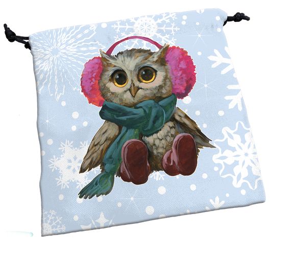 Deluxe Dice Bag: Festive Owls