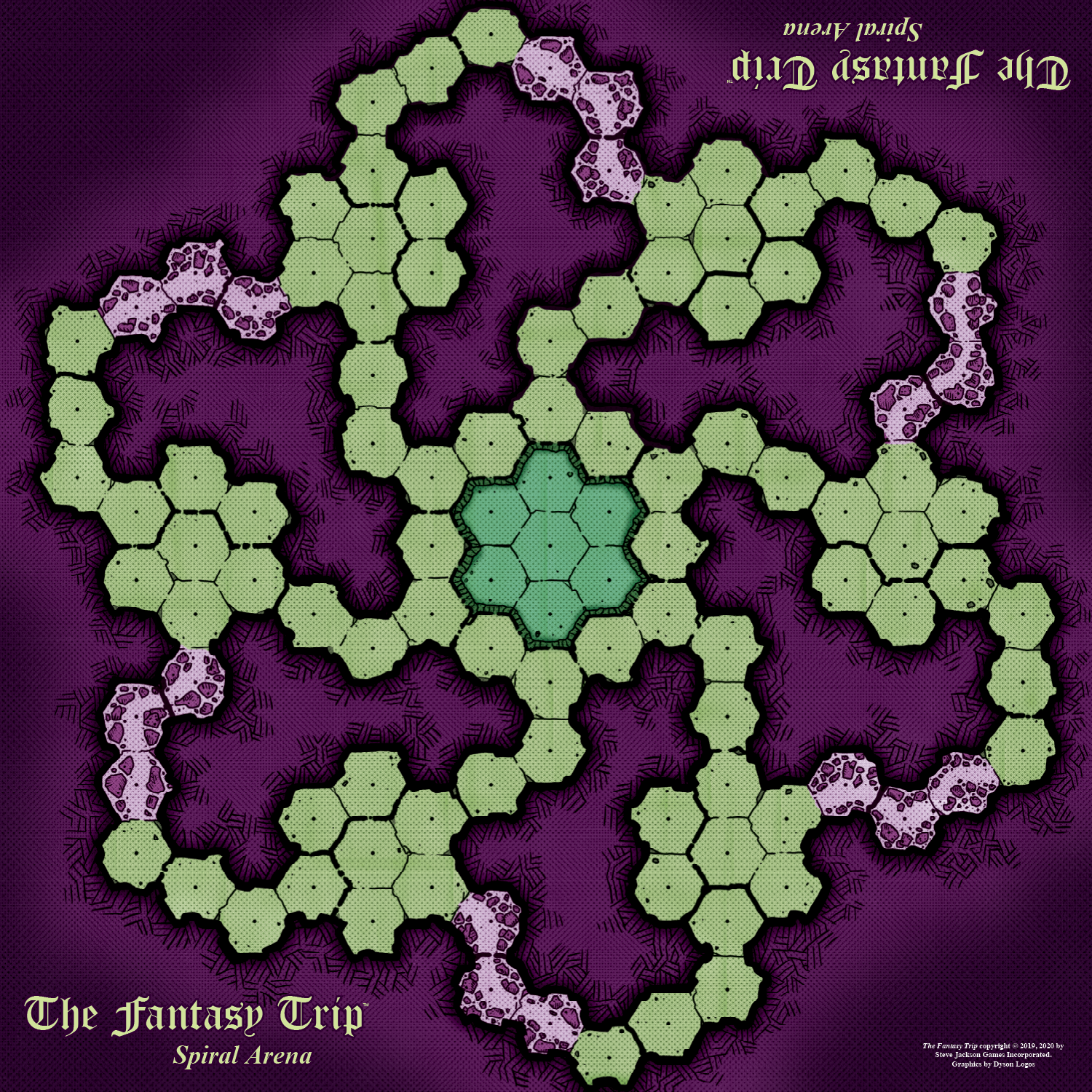 The Fantasy Trip Spiral Arena: Playmat Style A