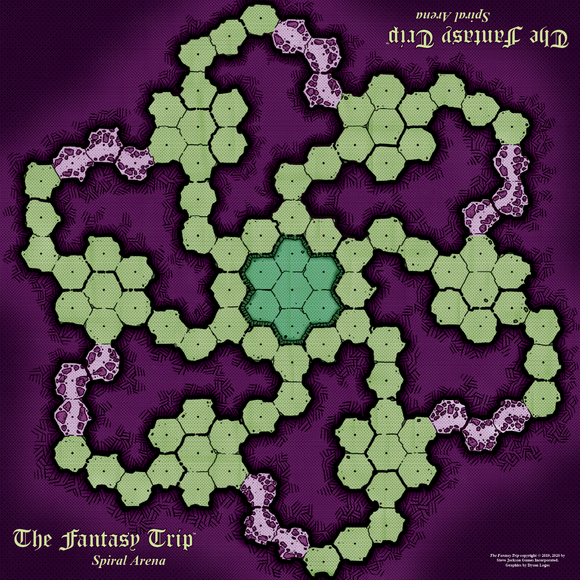 The Fantasy Trip Spiral Arena: Playmat Style A