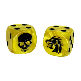 Dragon & Skull Dice Pack (Yellow)
