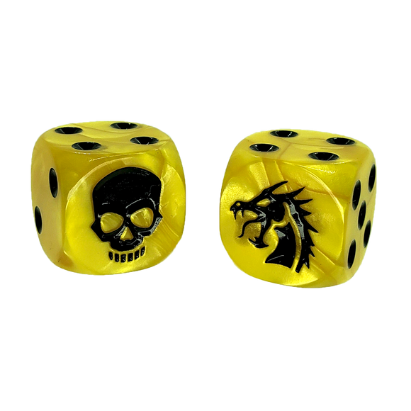 Dragon & Skull Dice Pack (Yellow)
